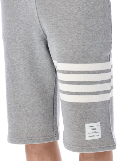 Shop Thom Browne Classic Sweatshorts In Light Grey