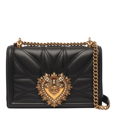 Shop Dolce & Gabbana Medium Devotion Bag In Black