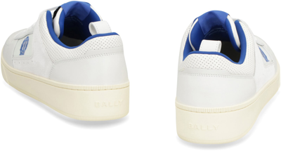 Shop Bally Riweira Leather Low-top Sneakers In White