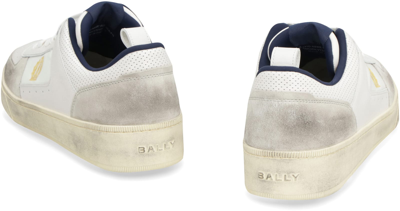 Shop Bally Riweira Leather Low-top Sneakers In White