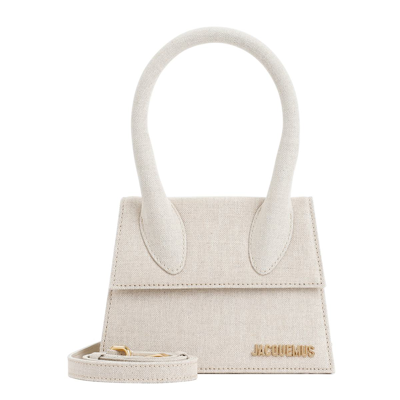 Le Chiquito Moyen Bag - Jacquemus - Linen - Light Greige