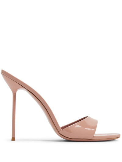 Shop Paris Texas Lidia 105mm Patent-leather Mules In Pink