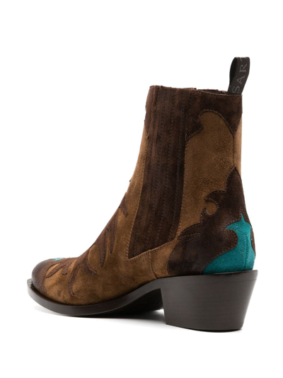 Shop Sartore Texan Ankle Boots In Brown