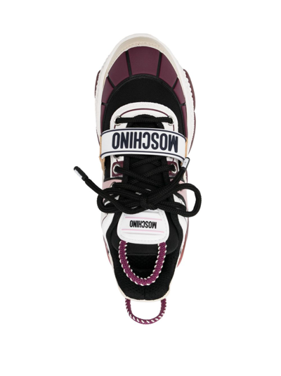 Shop Moschino Teddy Pop Chunky Sneakers In Black