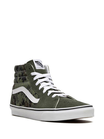 Shop Vans Sk8-hi "rain Camo Green" Sneakers