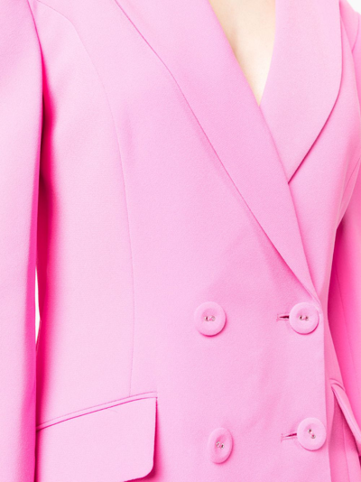 双排扣西装夹克式迷你连衣裙