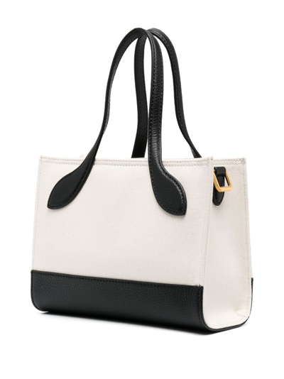 Shop Bally Logo-print Colour-block Bag In Neutrals