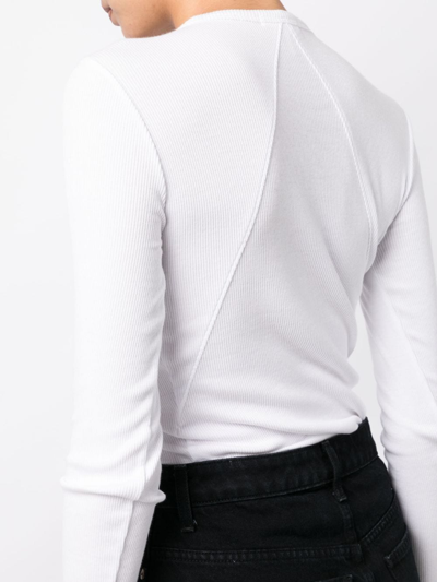 Shop Rag & Bone Long-sleeved Organic-cotton Top In White