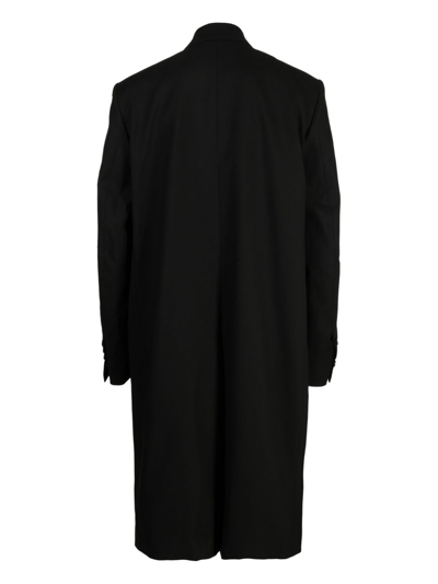 Shop Ann Demeulemeester Tailored Stretch-cotton Jacket In Black