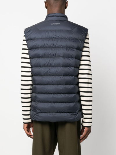 Shop Arc'teryx Cerium Padded Gilet In Black