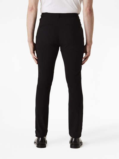 Shop Monfrere Grant Slim-cut Chino Trousers In Black