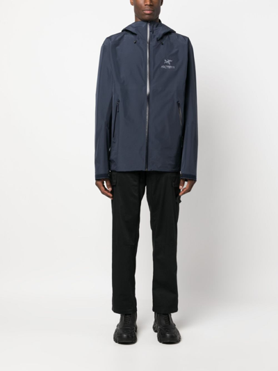 Arc'teryx Black Sapphire Nylon Casual Jacket In Blue