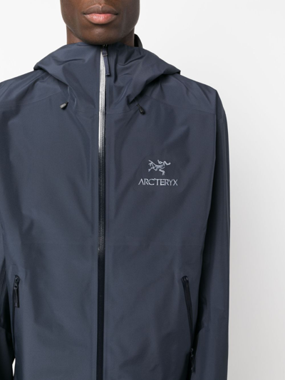 Arc'teryx Black Sapphire Nylon Casual Jacket In Blue