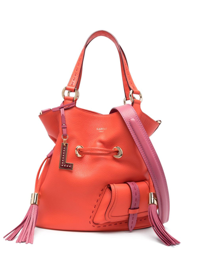 Shop Lancel Medium Premier Flirt Bucket Bag In Orange