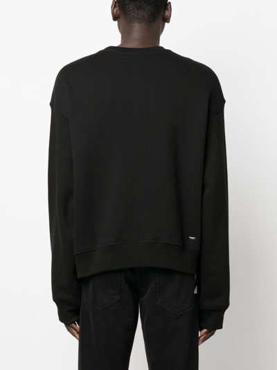 Shop Amiri Mermaid-print Cotton Sweatshirt In Black