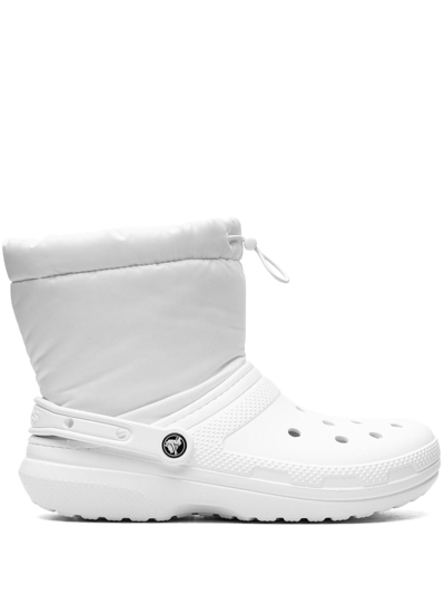 Salehe Bembury X Crocs "neo Puff" Lined Clogs Boots In White