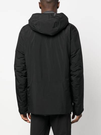 Shop Arc'teryx Beta Insulated Hooded Jacket In Black