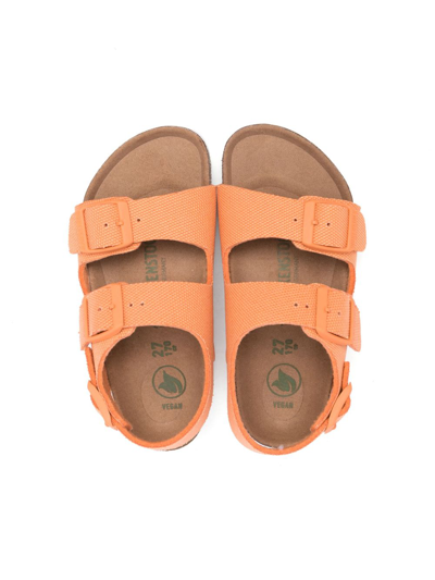Shop Birkenstock Milano Buckled Sandals In Orange