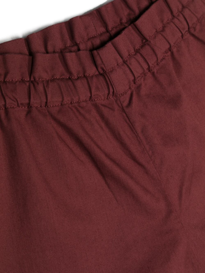 Bonpoint Milly Cotton-blend Twill Shorts In Red