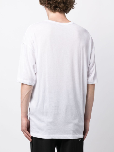 Shop Ann Demeulemeester Dieter Short-sleeve Cotton T-shirt In White