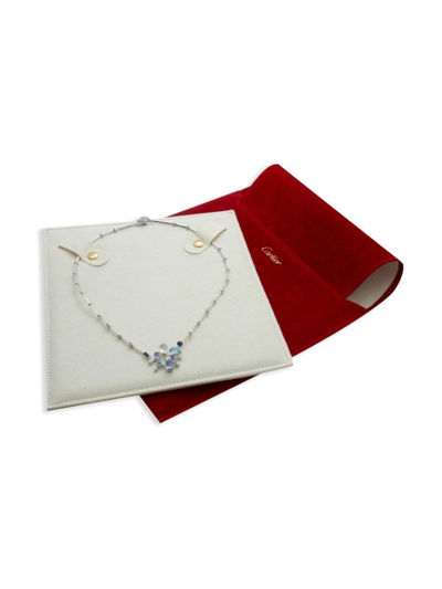 Pre-owned Cartier 1990  Meli Melo Diamond Necklace In Silver