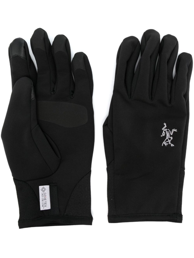 Arc'teryx Venta Logo-embroidered Gloves In Black