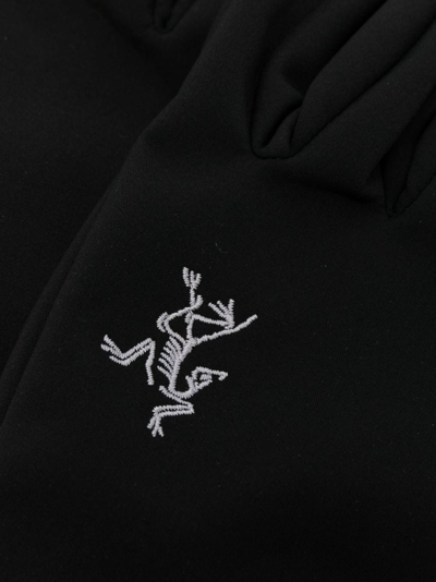 Arc'teryx Venta Logo-embroidered Gloves In Black