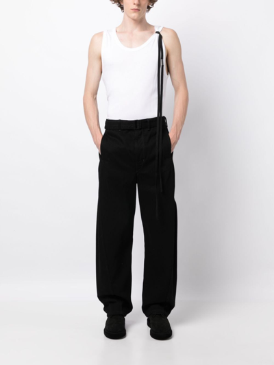 Shop Ann Demeulemeester Sleeveless Cotton Tank Top In White