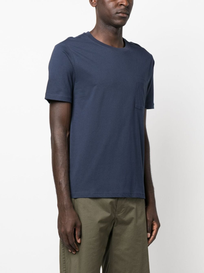 Shop Vilebrequin Titus Round-neck Cotton T-shirt In Blue