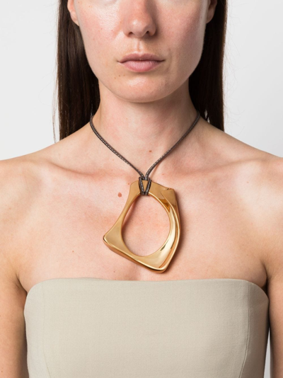 Shop Colville Hepworth Oversize-pendant Necklace In Brown