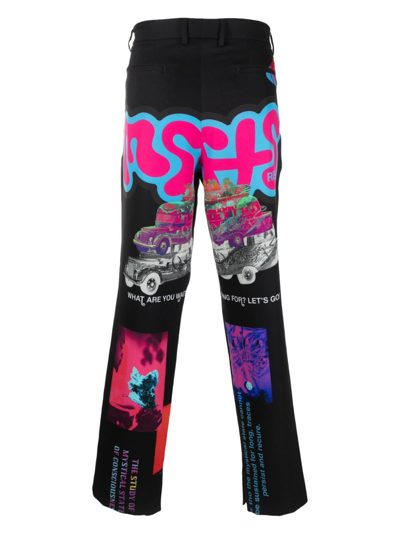 Msftsrep Printed Trousers In Black
