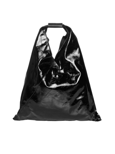 Shop Mm6 Maison Margiela Japanese Large Tote Bag In Black