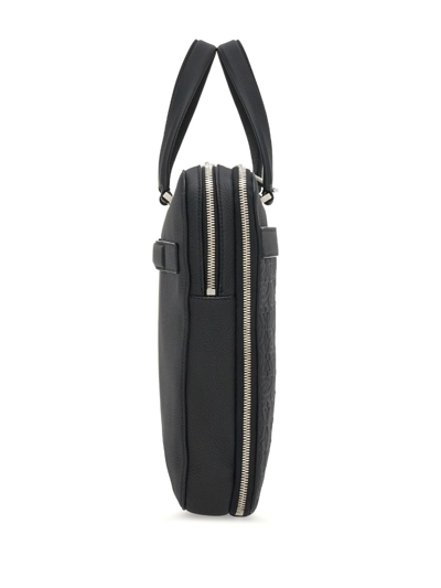 Ferragamo Men's Gancini Business Bag In Black