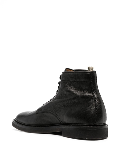 Shop Officine Creative Lace-up Ankle Boots In Black