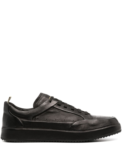 Shop Officine Creative Ace 016 Leather Sneakers In Black