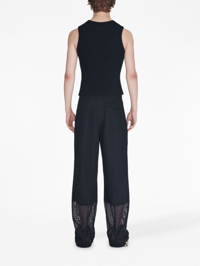 Shop Dion Lee Lace-up Tank Top In Black