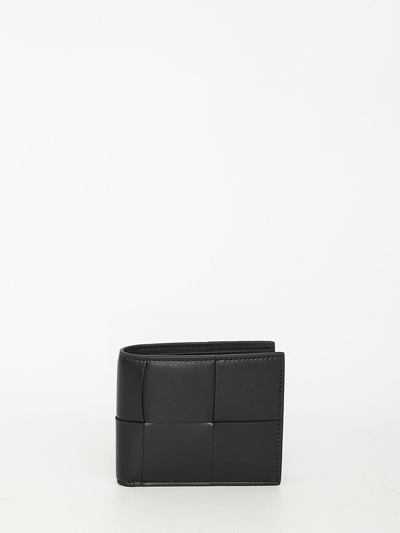 Shop Bottega Veneta Cassette Wallet In Black