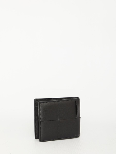Shop Bottega Veneta Cassette Wallet In Black