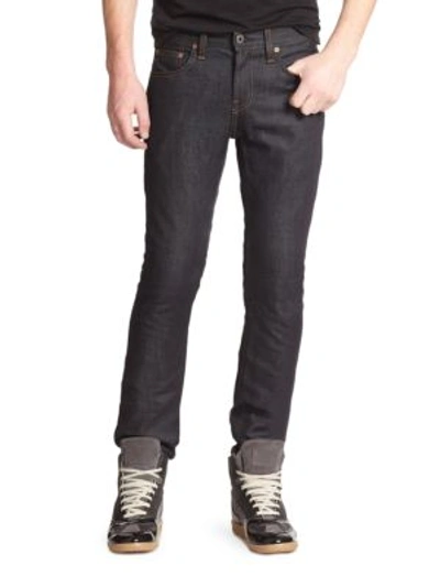 Shop J Brand Kane Slim Straight-leg Jeans/raw