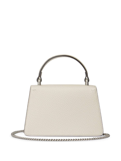 Shop Gucci Mini Dionysus Leather Tote Bag In White