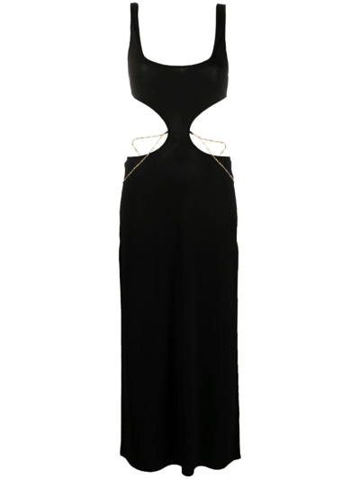 Shop Agent Provocateur Christiana Midi Dress In Black