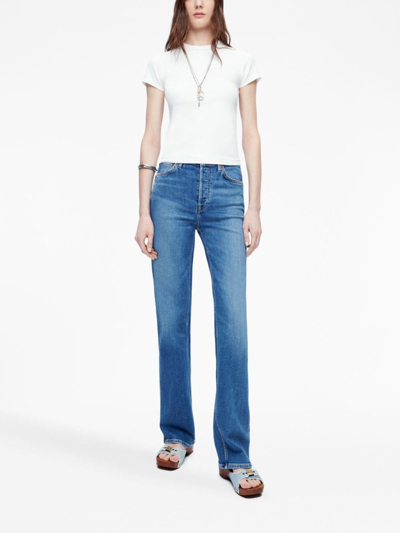 Shop Re/done 90's High-waisted Jeans In Blue