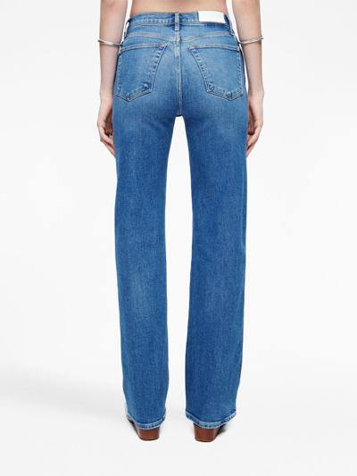 Shop Re/done 90's High-waisted Jeans In Blue
