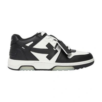 Shop Off-white Out Of Office Leather Sneakers In White_black