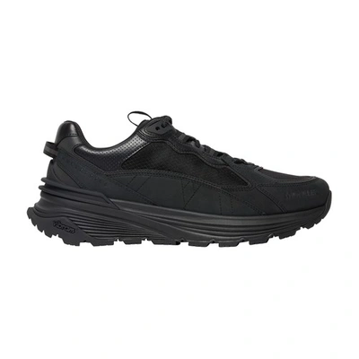 Shop Moncler Lite Runner Low Top Sneakers In Black