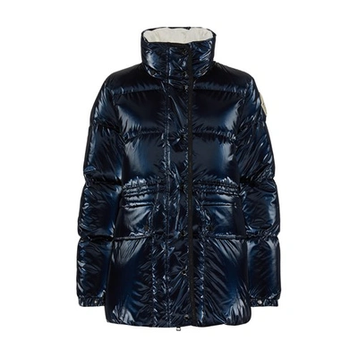 Shop Moncler Herault Down Jacket In Navy_blue