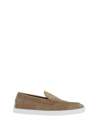 Shop Christian Louboutin Varsiboat Loafers In Roca