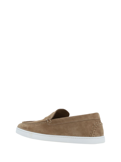 Shop Christian Louboutin Varsiboat Loafers In Roca
