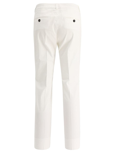 Shop Peserico "sign" Trousers In White