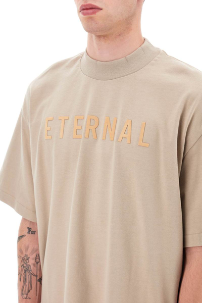 Shop Fear Of God 'eternal' T-shirt In Beige